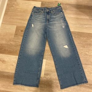 Gap Denim High Rise Wide Leg Jeans